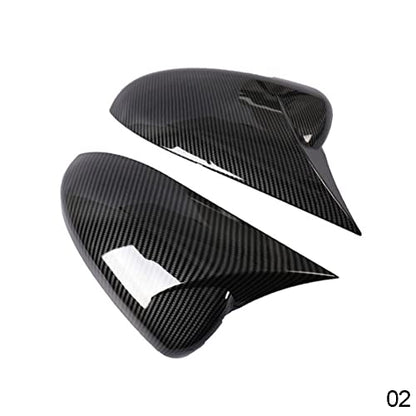Carbon Fiber Patterned for Chevrolet Cruze 2009-2012 Side Wing Rear View Mirror Covers ABS Trim With OX Horn Car Styling (Carbon fibre) - style: Carbon fibre