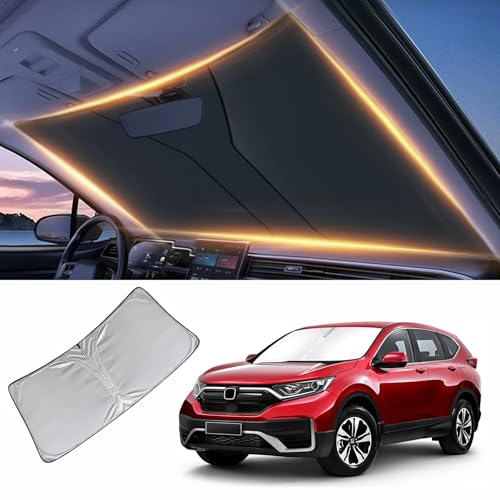 Windshield Sun Shade for Honda CRV CR-V Front Window Shades Cover for 2010-2025 2026 Windshield Sun Visor Protector Car Accessories - size: for Honda CRV 2010-2025