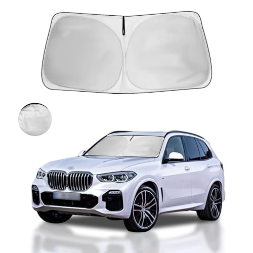 Windshield Sun Shade Custom for BMW X3 2018-2021 2022 203 2024 2025 2026 Front Window Sunshade Foldable Sun Visor Protector Window Shade Blocks UV Rays Keep Your Car Cooler - size: H. for Bmw X3 2018-2026