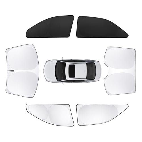 6pcs Car Window Shades for Toyota Camry 2007-2011 Accessories,Windshield Side Rear Full Sunshade,Sun Visor UV Blocking, Privacy Protection and Blackout for Camping Outdoor - size: for Toyota Camry2007-2011
