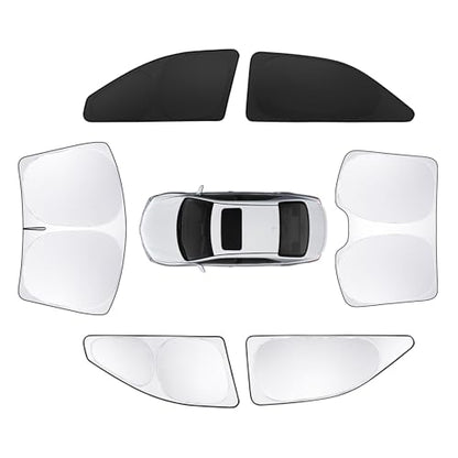 6pcs Car Window Shades for Toyota Camry 2007-2011 Accessories,Windshield Side Rear Full Sunshade,Sun Visor UV Blocking, Privacy Protection and Blackout for Camping Outdoor - size: for Toyota Camry2007-2011
