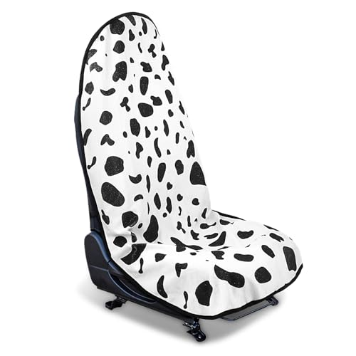 Waterproof Sweating Car Seat Cover for Post Gym Workout, Running, Swimming, Beach and Hiking, Universal Fit Non-Slip Bucket Seat Protector for Cars SUV Trucks, Machine Washable (1pcs-Cow) - color: 1pcs-Cow