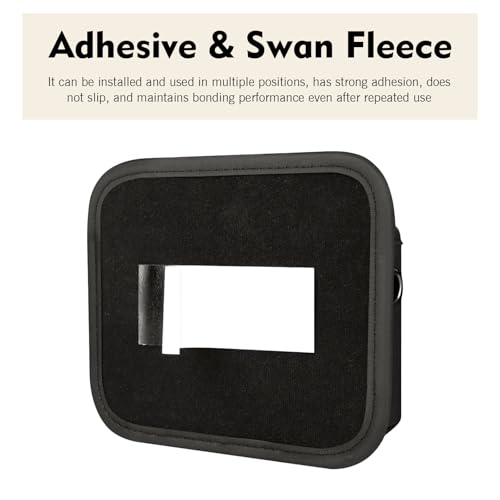 Car Seat Side Storage Pocket, Leather Multifunctional Console Side Organizer Bag, Self-adhesive Auto Door Pocket Organizer, Universal for Most Cars (Black)
