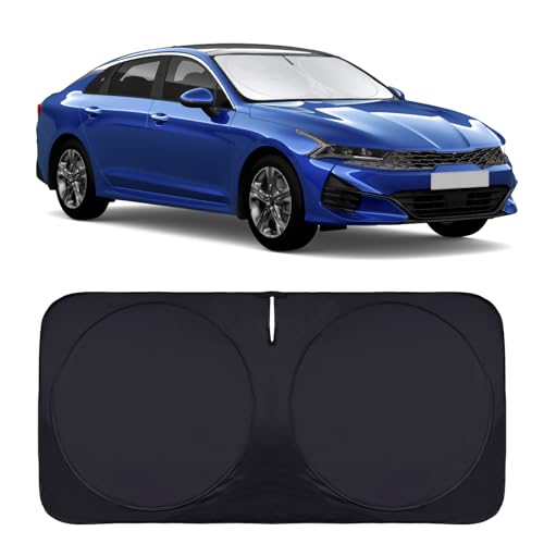 INSAUTO for K5 Windshield Sun Shade Window Sunshade for Kia K5 2021 2022 2023 2024 2025 2026 Windshield Cover Foldable Car Front Sun Visor Shield Blocks UV Rays Sun Protector Accessories - size: for Kia K5 2021-2026