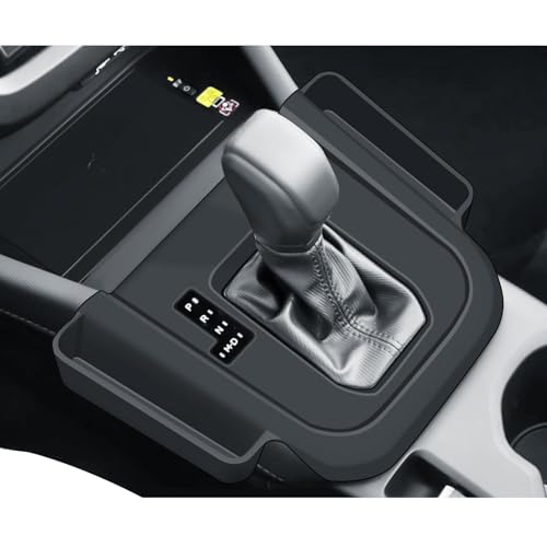 BIBIBO for 2025 Subaru Forester Central Control Silicone Gear Shift Panel Trim Cover 2025 Subaru Forester Premium/Sport/Limited/Touring Gear Shift Control Anti-Scratch Panel Decorative Cover - color: Black-Gear Shift Cover