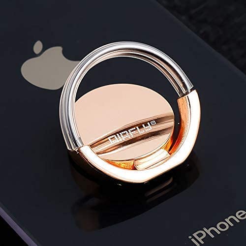 AirFly Phone Finger Ring Holder, 4 in 1, Universal Metal Phone Ring, Table Stand Kickstand, Car Vent Mount, Finger Grip Compatible All Smartphones (Rose Ring) - size: Rose Ring