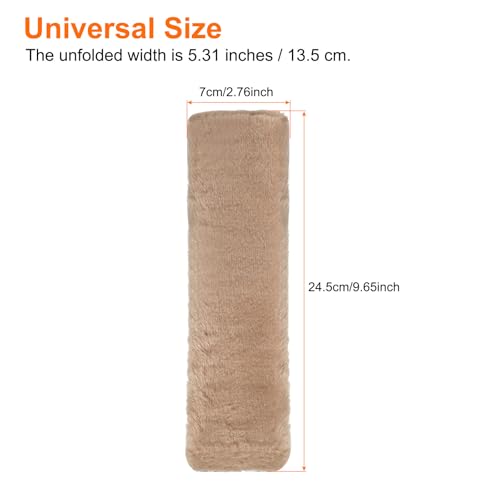 HARFINGTON 2pcs Car Seat Belt Pad Soft Fiber Seatbelt Shoulder Strap Covers Comfortable Driving Cushion Universal Car Accessories for Car, Taupe - color: Taupe