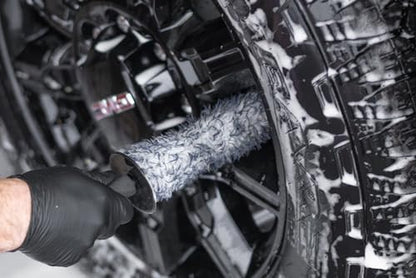 [Barrel Blade Lite] Microfiber Wheel Brush - Blue Plush