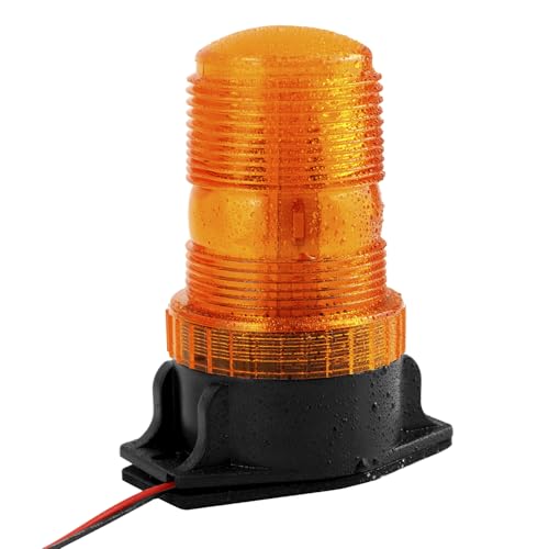 QWORK Amber Led Strobe Lights, 4 Pack Warning Emergency Flashing Beacon Lights - size: 4 Pack