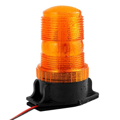 QWORK Amber Led Strobe Lights, 4 Pack Warning Emergency Flashing Beacon Lights - size: 4 Pack