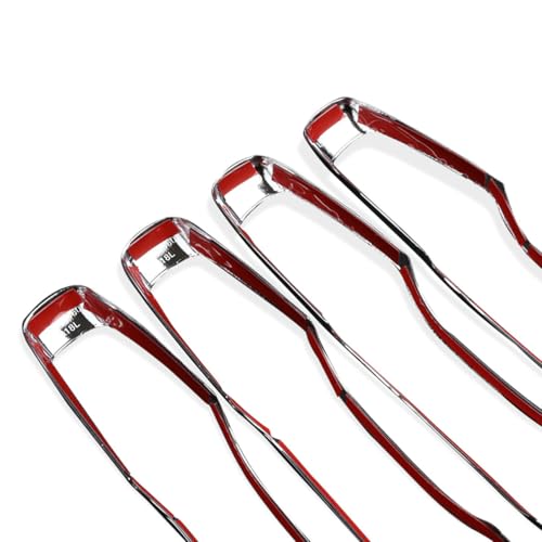 4Pcs Chrome Exterior Side Door Handle Frame Cover Ring Trim for XC60 2018-2022,for XC90 2016-2022,for Volvo S90 2017-2022, for V90 2017-2021