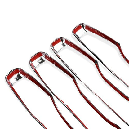 4Pcs Chrome Exterior Side Door Handle Frame Cover Ring Trim for XC60 2018-2022,for XC90 2016-2022,for Volvo S90 2017-2022, for V90 2017-2021