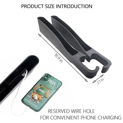 Car Seat Gap Filler Set of 2,Seat Gap Organizer, No Drop Seat Guard,Car Seat Accessories,Drop seat Gap fillers Between Seat and Console Stop Things from Dropping