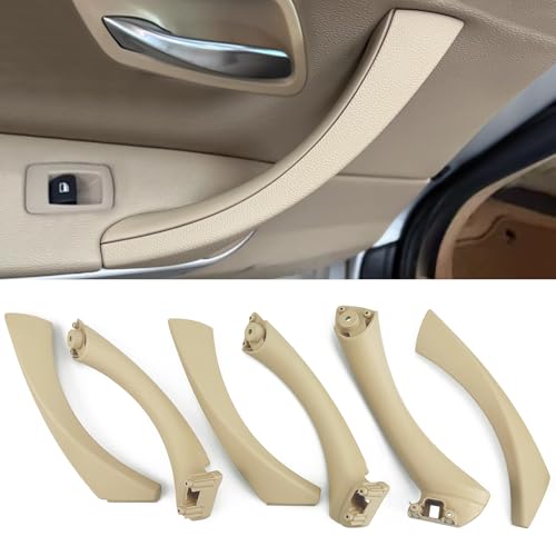 Car Door Handle for BMW 3 Series E90 E91 2006-2012 Interior Door Handles Replace Cover Car Door Handle Assembly 323i 325i 328i 330i 335i (Beige) - color: Beige
