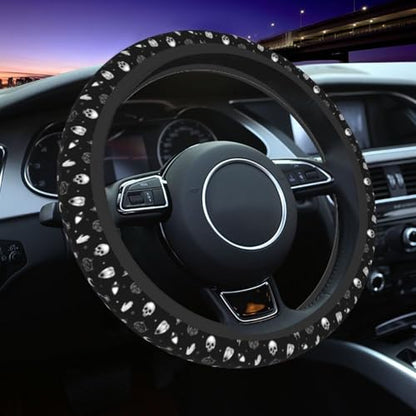Gothic Steering Wheel Covers Non Slip Neoprene Universal 15 Inch Steering Wheel Protector Car Cover for Men Women - color: Gothic