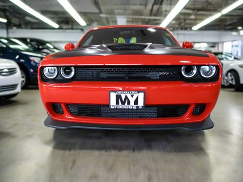 STO N SHO Front License Plate Bracket Compatible with 2015-2023 Dodge Challenger Hellcat/2018 Demon/2019-2023 Wide Body Scat Pack - size: 15-23 Hellcat/Demon/WB Scat Pack