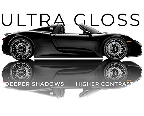 VViViD+ Ultra Gloss Premium Vinyl Car Wrap Film (10ft x 5ft, Gloss Piano Black) - color: Gloss Piano Black, size: 10ft x 5ft