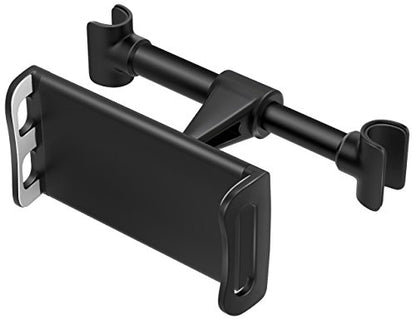 MoKo Headrest Phone/Tablet Car Mount, Adjustable Tablet Holder for 4-12.9" Devices, Fit with iPhone 17/17 Air/17 Pro/17 Pro Max, iPhone 16/Pro/Pro Max/Plus, iPhone 15/Pro/Plus,iPad Air 4/Mini 6,Black - color: Black