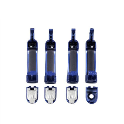 Blue 1 Lot 4 Doors Exterior Handle Door Outer Handle Compatible with Nissan Versa 2007-2012 - color: Blue