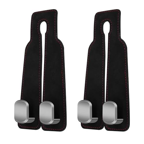 2 Pack Car Back Seat Headrest Hook for Car Handbag Clothes Coats Grocery Bags Car Interior Accessories