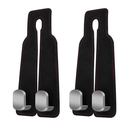 2 Pack Car Back Seat Headrest Hook for Car Handbag Clothes Coats Grocery Bags Car Interior Accessories