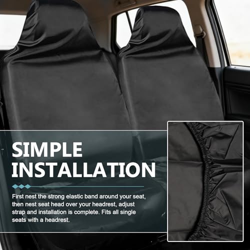 Car Seat Cover Protector, Waterproof Stain Resistant Front Seat Protective Cover, Washable Oxford Seats Protectors for Gym Workout, Running, Beach and Hiking, Universal for Cars, Trucks, SUVs - size: 1 PC
