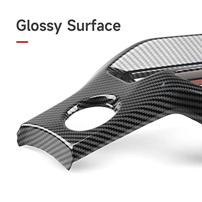 Center Console Dashboard Cover Decals for 2022-2025 Honda Civic 11th Gen Accessories ABS Carbon Fiber Interior Stickers - color: Center Dashboard Cover Trim