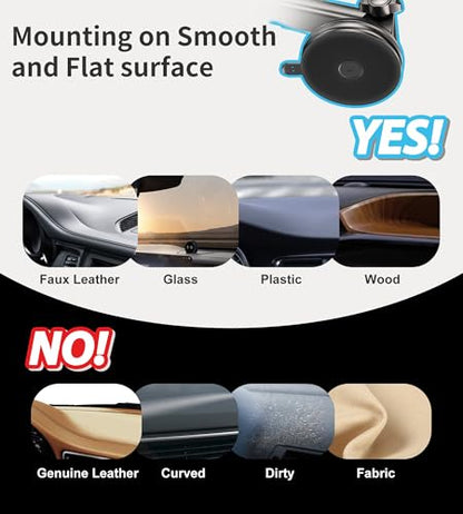 for Mag-Safe Car Mount Charger Dash Vent Windshield Wireless Car Charger with LED Light, Strong Magnetic Phone Holder for Car for iPhone 17 16 15 14 13 12 Series(Cyan) - color: Cyan