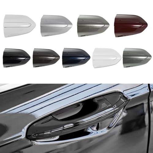 Car Front Left Exterior Door Handle Lock Cover fits for Ford Fusion 2013 2014 2015 2016 2017 2018 2019 2020 DS7Z 54218A15-DC Door Handle Lock Bezel Cover Cap Black - color: Black, size: Without electroplating