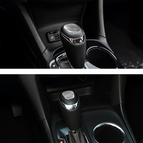 TOMALL Stainless Steel Car Gear Shift Knob Cover Compatible with Chevy Equinox 2018-2020 Shift Panel Trim Gear Lever Cover for Car Interior Car Accessories (Silver) - color: Stainless Gear-Silver