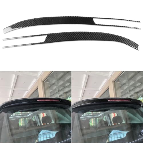 NVCNX Carbon Fiber Accessories for Mercedes Benz GLE GLS 350 450 450e 580 53 63 S AMG 2020-2026 2021 2022 2023 2024 2025 Third Brake Light Panel Cover Exterior Trim Sticker Decal 2PCs - not for Coupe - color: 3rd Third Brake Light Panel Trim