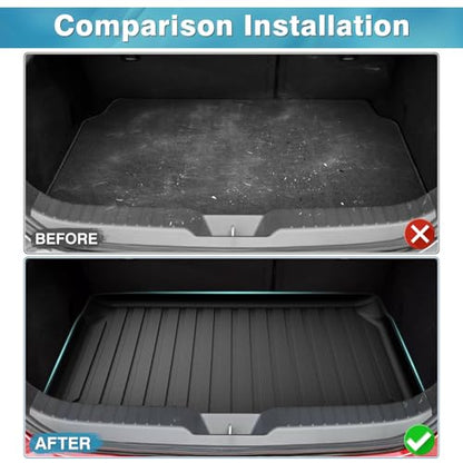 Mixsuper Custom Fit Cargo Liner for 2019-2025 2026 Mazda 3 Hatchback Trunk Liner All Weather Rear Cargo Trunk Mat (Does Not Fit Sedan Models) Black - size: Fit for Mazda 3 Hatchback | 2019-2026