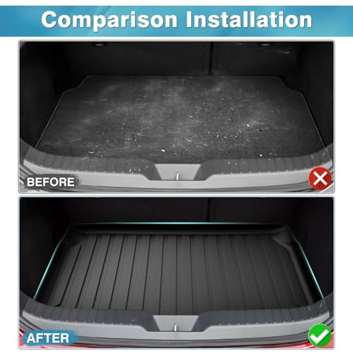 Mixsuper Custom Fit Cargo Liner for 2019-2025 2026 Mazda 3 Hatchback Trunk Liner All Weather Rear Cargo Trunk Mat (Does Not Fit Sedan Models) Black - size: Fit for Mazda 3 Hatchback | 2019-2026