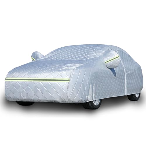 7 Layers Waterproof Heavy Duty Car Covers for Automobiles All Weather Season Anti-Hail UV Protection Snowproof Outdoor 11.7LBS Full Cover Universal Fit Sedan 186" to 193" - size: Sedan-Length (186"-193")