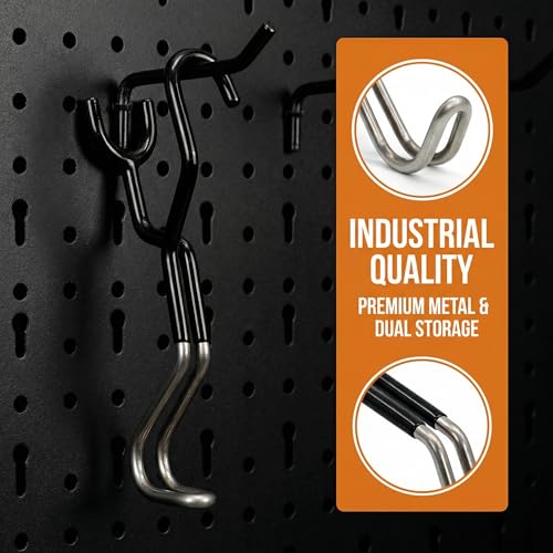 Hard Hat Holder for Truck, Hard Hat Hanger for Truck, Car Seat Hooks for Headrest, Organizer for Safety Vest, Jackets, and Bags, 6.1 x 1.72 in
