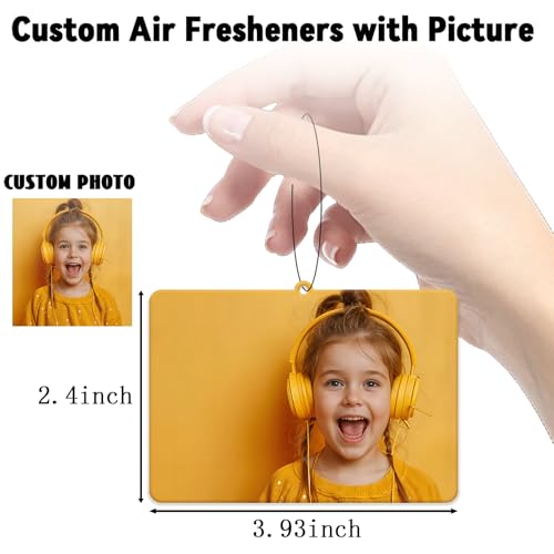 10-100Pcs Custom Logo Air Freshener for Car Bulk,Wholesale Personalized Double-Sided Car Air Fresheners with Photo Text Logo (10 Horizontal Rectangle) - color: 10 Pcs - Horizontal Rectangle