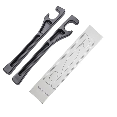 Car Seat Gap Filler 2 Pack, Universal Car Seat Gap Organizer, Fit for Car Seat Gap Width 1.1-2.3 Inches, Car Seat Side Gap Plugger Anti-Drop Device for Most Cars SUV Truck (Black)