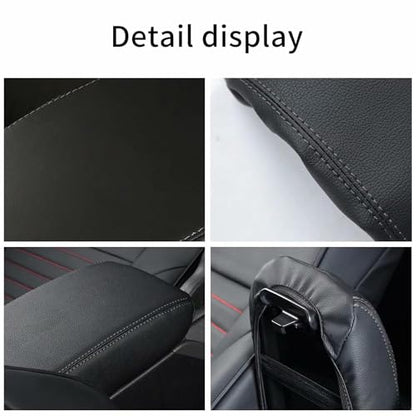 AOMSAZTO Armrest for Nissan Altima 2019 2020 2021 2022 2023 2024 2025 Black Leather Console Cover - size: 2019-2024 Nissan Altima