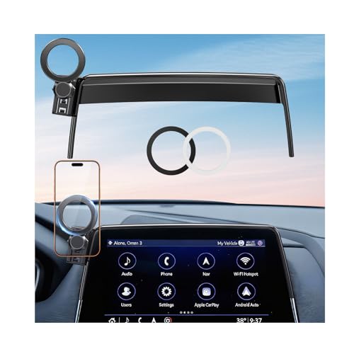 Car Phone Holder for Cadillac CT5 2024 2023 2022 2021 2020 (Only for 10-Inch Screen) 360° Rotation Magnetic Cell Phone Mount, Compatible with Magsafe, Does Not Affect Air Vent - style: Fit for 2020-2024 CT5, 10-Inch