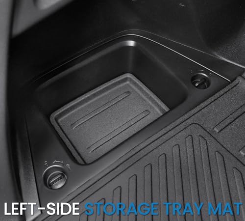 Cargo Mat for Honda Pilot 2026 2025 2024 2023, All Weather TPE Trunk Mat with Backrest Mat Left Storage Tray Mat Car Accessories for Pilot (Cargo Mat with Backrest Mats) - style: Cargo Mat with Backrest Mats