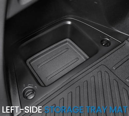 Cargo Mat for Honda Pilot 2026 2025 2024 2023, All Weather TPE Trunk Mat with Backrest Mat Left Storage Tray Mat Car Accessories for Pilot (Cargo Mat with Backrest Mats) - style: Cargo Mat with Backrest Mats