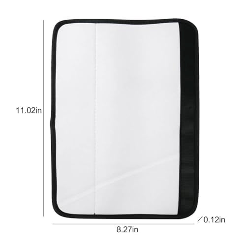 BAOZOON 4 Pcs Sublimation Blanks Car Seat Belt Pads Cover Heat Transfer Neoprene Replacement Shoulder Strap Pads Blank Car Seatbelt Shoulder Pads Strap Cover for Adult - size: 11.02 x 8.27 x 0.12 Inches(Adult)