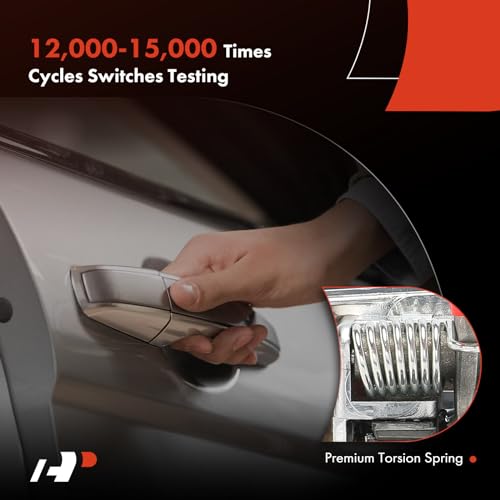 A-Premium Front Driver Side Exterior Door Handle with Keyhole Compatible with Chevrolet Impala, Impala Limited, Cobalt & Buick Lacrosse, Lucerne, Allure & Pontiac G5, Solstice & Saturn Sky, Chrome - style: Front Driver Side