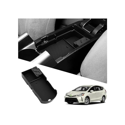 Ruiya 2010-2015 Prius Center Console Organizer for 2010-2015 Toyota Prius XV30 Accessories ABS Material Armrest Console Organizer Compatible with 2010-2015 Toyota Prius - color: 2010-2015 Toyota Prius