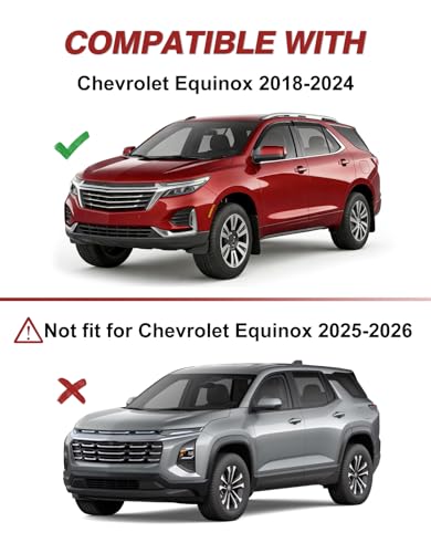 Outside-Mount Window Rain Guards Fit for 2018-2024 Chevy Equinox Extra Durable Window Visors Wind Deflector Dark Smoke Vent Shades Car Tape-on with Thicker 4PCS - size: Fit for 2018-2024 Chevy Equinox