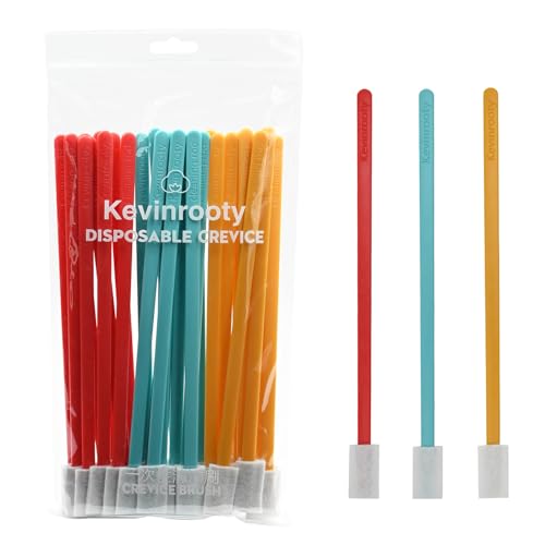 30PCS Disposable Crevice Cleaning Brush kit, Disposable Toilet Brush, Disposable Window Sill Cleaning, Keyboard Cleaning, Car Air Conditioner Cleaning (Color Mixing) - color: Color Mixing