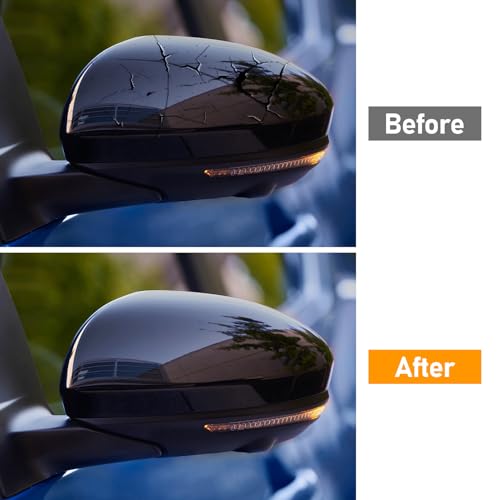 Moonlinks Compatible with Nissan Sentra 2020 2021 2022 2023 2024 Side Mirror Cover Replacement, Glossy Black Left Driver Side Clip-on Mirror Cap for Sentra S/SR/SV/Sense/Advance/Exclusive - color: Left Black