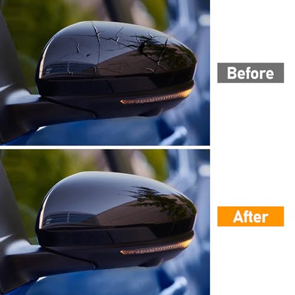 Moonlinks Compatible with Nissan Sentra 2020 2021 2022 2023 2024 Side Mirror Cover Replacement, Glossy Black Left Driver Side Clip-on Mirror Cap for Sentra S/SR/SV/Sense/Advance/Exclusive - color: Left Black