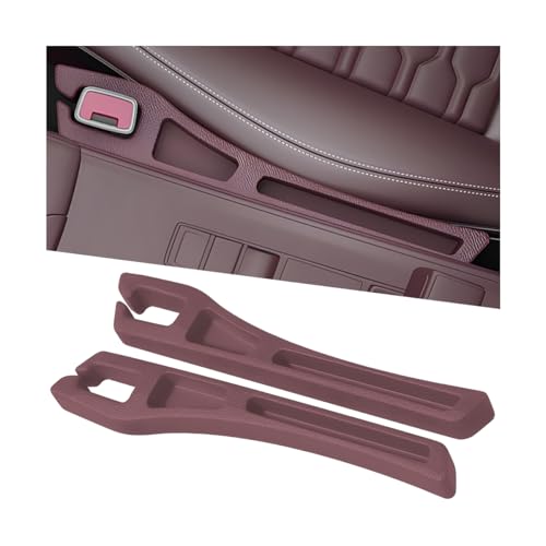 Car Seat Gap Filler, 2PCS Crevice Blocker Stopper Between Vehicle Seat Console, No Drop Automotive Fill Crevice Guard Interior Accessories, Universal for SUV Truck Sedan (Red) - color: Red