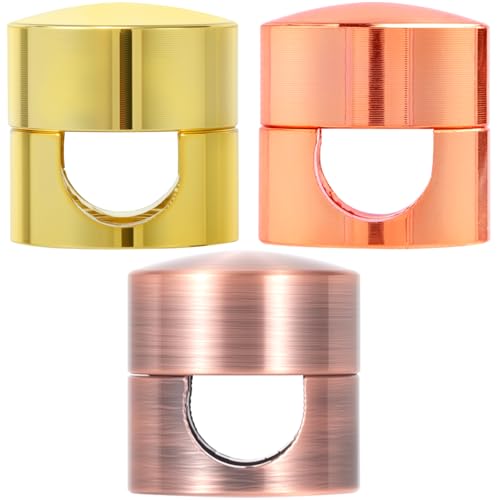 SmallCat 3 Sets Charger Holders for Cords, Adjustable Cable Anchor Holders, Adhesive Metal Cord Clips, Cable Management Wire Organizers for Desk, Office, Nightstand - Gold, Red Bronze, Rose Gold - color: Gold, Red Bronze, Rose Gold, 3 Sets